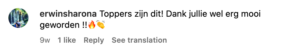 Client's feedback - Toppers zijn dit! Dank jullie wel erg mooi geworden!!